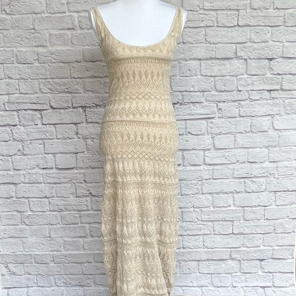 VICTORIAS SECRET Golden Thread Knit Dress Womens XS Maxi NWOT - Picture 15 of 15
